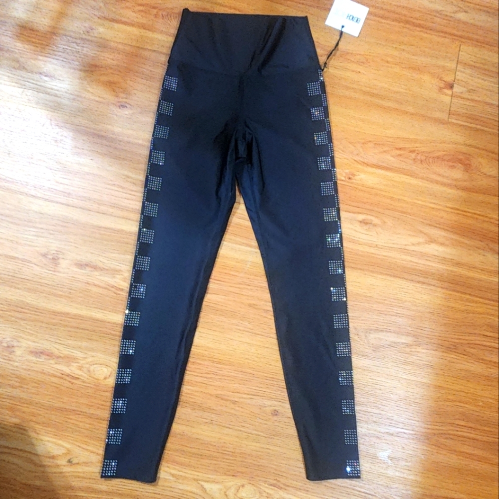 Beach Riot Black Leggings with Silver Studs